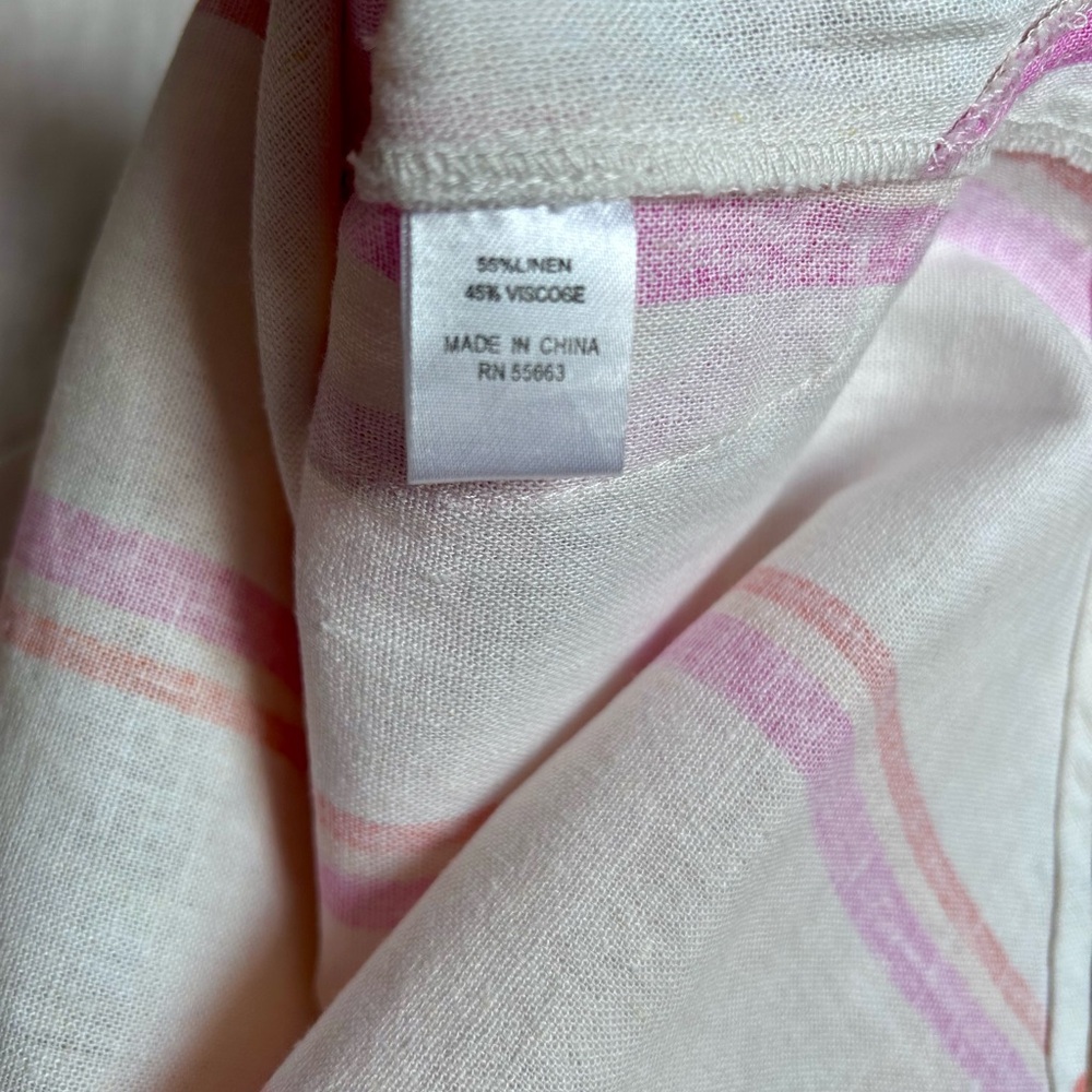 NWT For Cynthia Linen Sleeveless Button Tunic Top - Picture 5 of 10